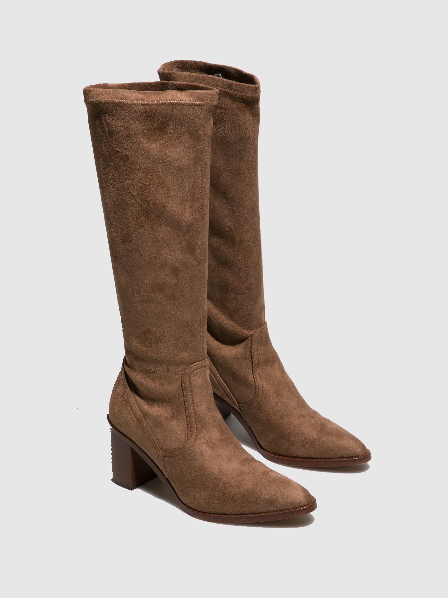Foreva Botas Pontiagudas em Taupe